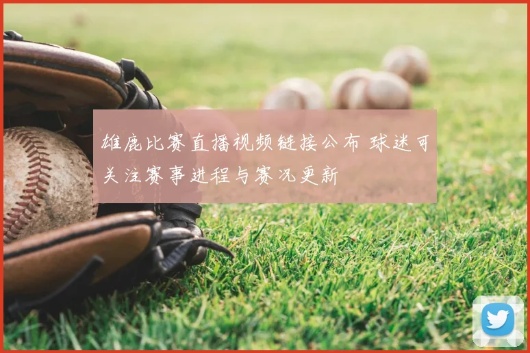 雄鹿比赛直播视频链接公布 球迷可关注赛事进程与赛况更新